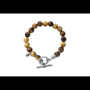 Men’s CRAFTD London Tiger Eye Silver Bracelet